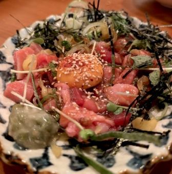 美味！大塊藍鰭鮪魚海鮮 Yukhoe