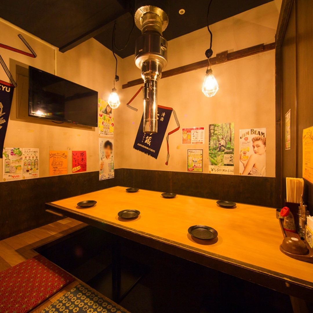 The horigotatsu private room where you can sit without worrying about the surroundings can accommodate from 2 people to a maximum of 50 people.