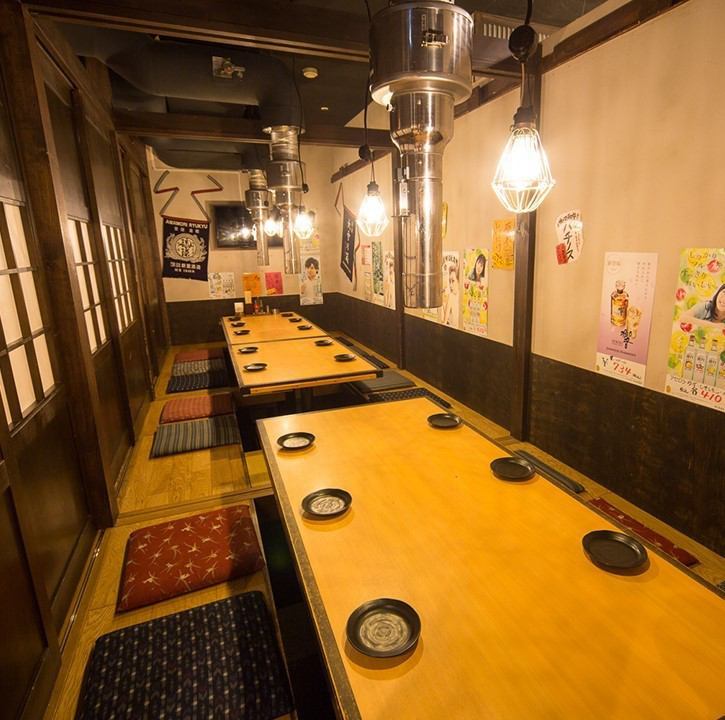 Recommended for private use such as private rooms with shutters and private rooms with sunken kotatsu seats.