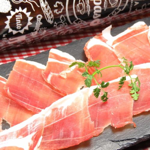[Spanish-made ham]