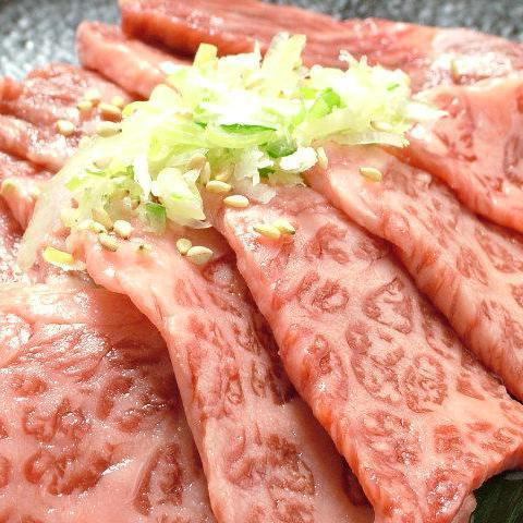 Beef corner specialty ☆ thick cut juicy king Harami steak! It is a popular dish