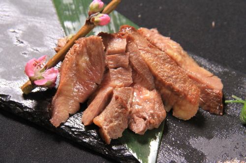 Sendai style thick-sliced grilled horse tongue