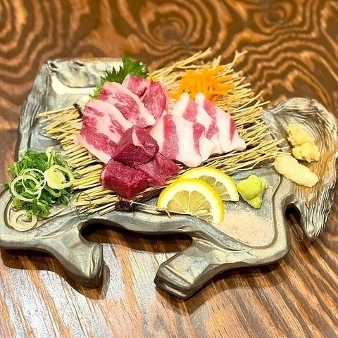 純国産生馬刺し 3種盛り