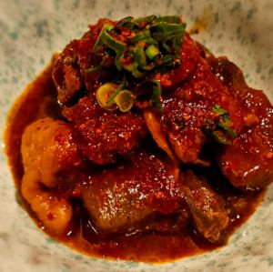 鶏の赤いどて煮