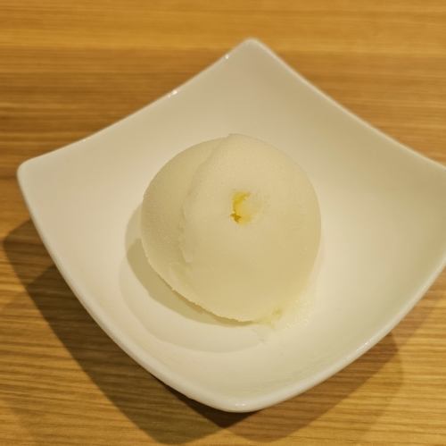 ゆずシャーベット