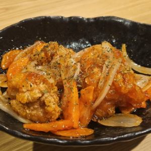 鶏の甘酢あんかけ