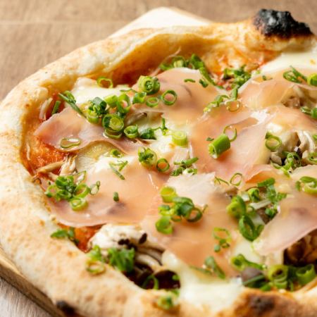 ３種のキノコとロース生ハム