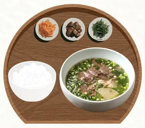 コンタン（牛肉スープ）