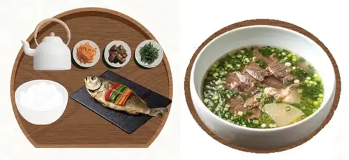 コンタン＋干しイシモチ定食