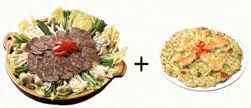 アロンチム＋海老スズシロゼン＋雑炊 or うどん　2人前