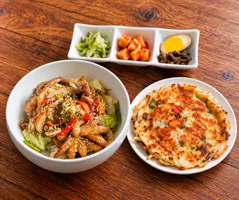 Teriyaki Tsukumidoppabu + Susushi Rozen Set Meal