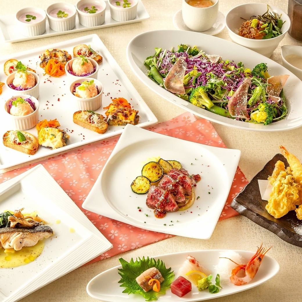コース料理を豊富にご用意しております。特別なご宴会や接待に◎