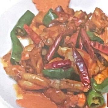 鶏肉の辛味炒め