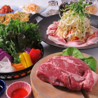 【豪華】本格韓国料理を贅沢に♪全9品120分[飲放]付6500円⇒6000円（税込）