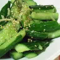 Salted seared cucumber