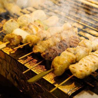 Assortment of 5 kinds of skewers