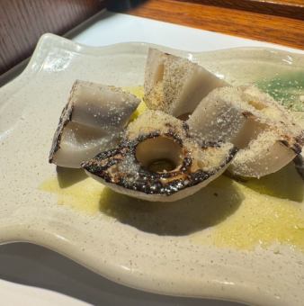 蓮根の炭火焼き