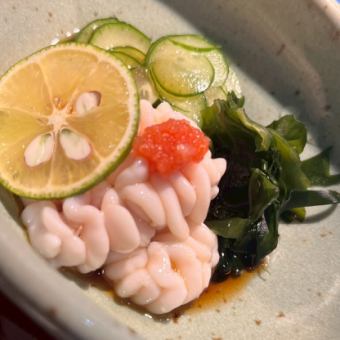 鱈白子の天ぷら・酢