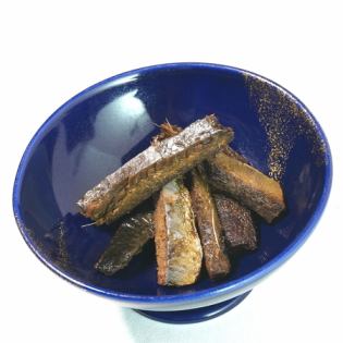 Herring marinated in soy sauce