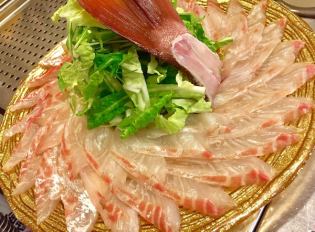 Red sea bream shabu-shabu [Online reservation only]