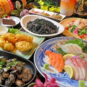 [Kurokashiwa standard] 120 minutes all-you-can-drink included! Course including 5 types of sashimi, 2 types of chicken sashimi, and sirloin steak for 5,500 yen (tax included)