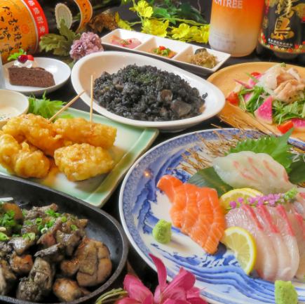 [Kurokashiwa standard] 120 minutes all-you-can-drink included! Course including 5 types of sashimi, 2 types of chicken sashimi, and sirloin steak for 5,500 yen (tax included)