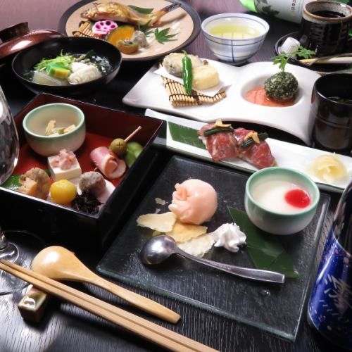 京食材が楽しめるお昼限定お試し懐石コース6品4000円(税込)