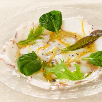 Citrus-scented Octopus Carpaccio