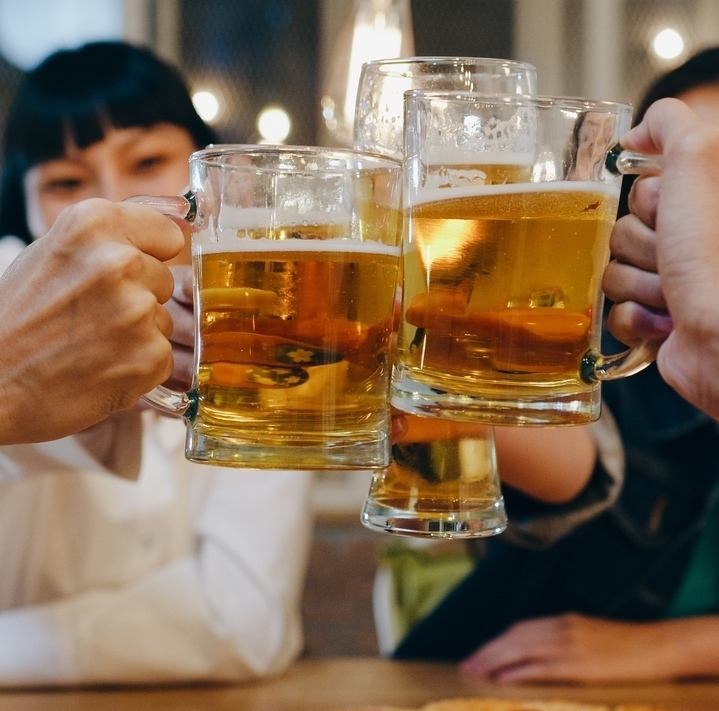 無制限飲み放題コースもございますので時間を気にせず楽しめる♪