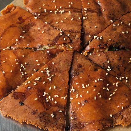 ニラキムチチーズ チヂミ