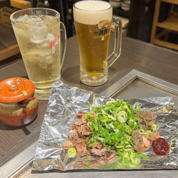 【17時～18時限定】最大500円お得！名物いかすじこん＆生ビールorハイボールが1,500円★