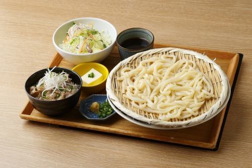 ざるうどんと選べるミニ丼のセット