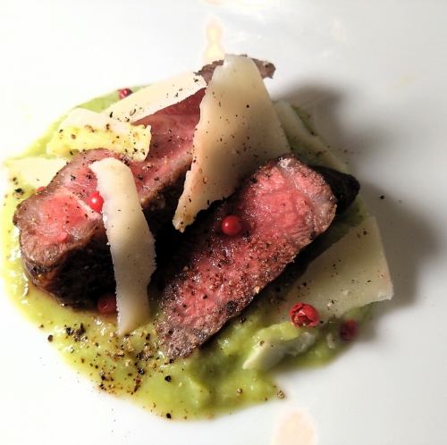 【魚と肉のWメインで6,000円】旬の食材を使ったおまかせコース。リーズナブルな4,500円コースもご用意！