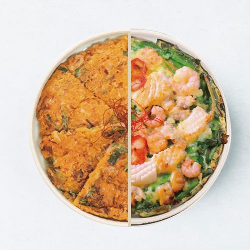 Half & Half (Kimchi and Seafood)