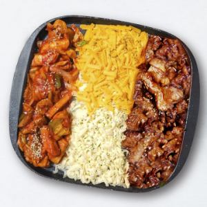 Yangnyeom pork ribs & cheese dak galbi