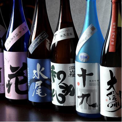 We offer a variety of local sake from Shinshu that goes well with your meals.