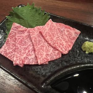 Meat sashimi
