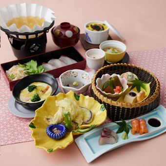 [Seasonal Special Kaiseki] Seasonal Fish Shabu-Shabu Small Pot Karin 4,500 yen (tax included)