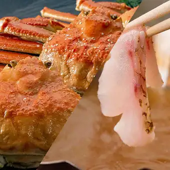 [4月～11月6日期間限定/要予約]金沢 蟹のど黒会席 全9品 13,750円 料理長おすすめ！蟹ものど黒も