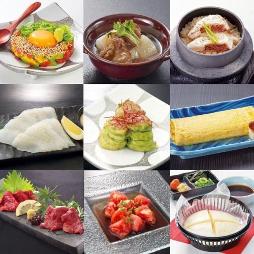 一品メニューの種類も豊富