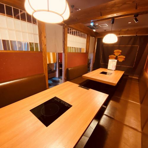 人数に合わせた個室の提供