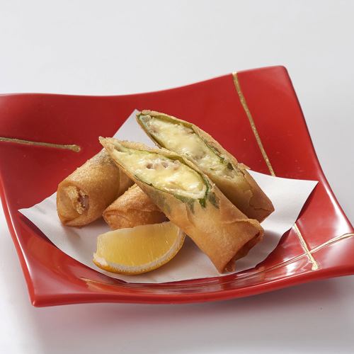 鶏チーズ春巻き
