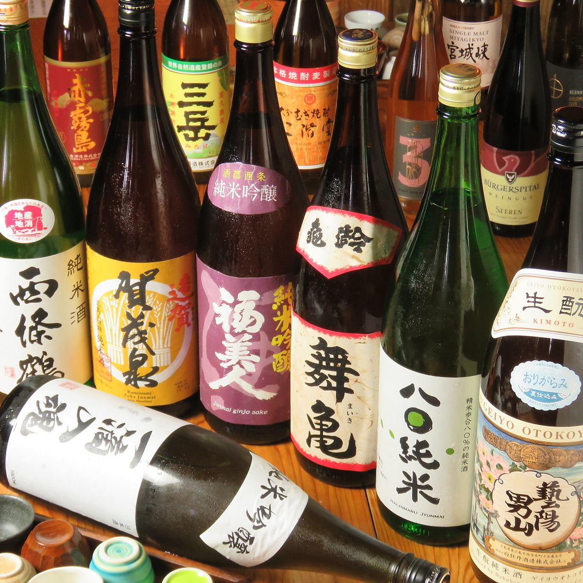 種類豊富なおいしい日本酒を多数ご用意しております！ご堪能を  