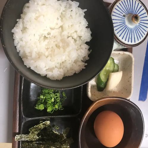 たまごソムリエコバのたまごかけごはんセット