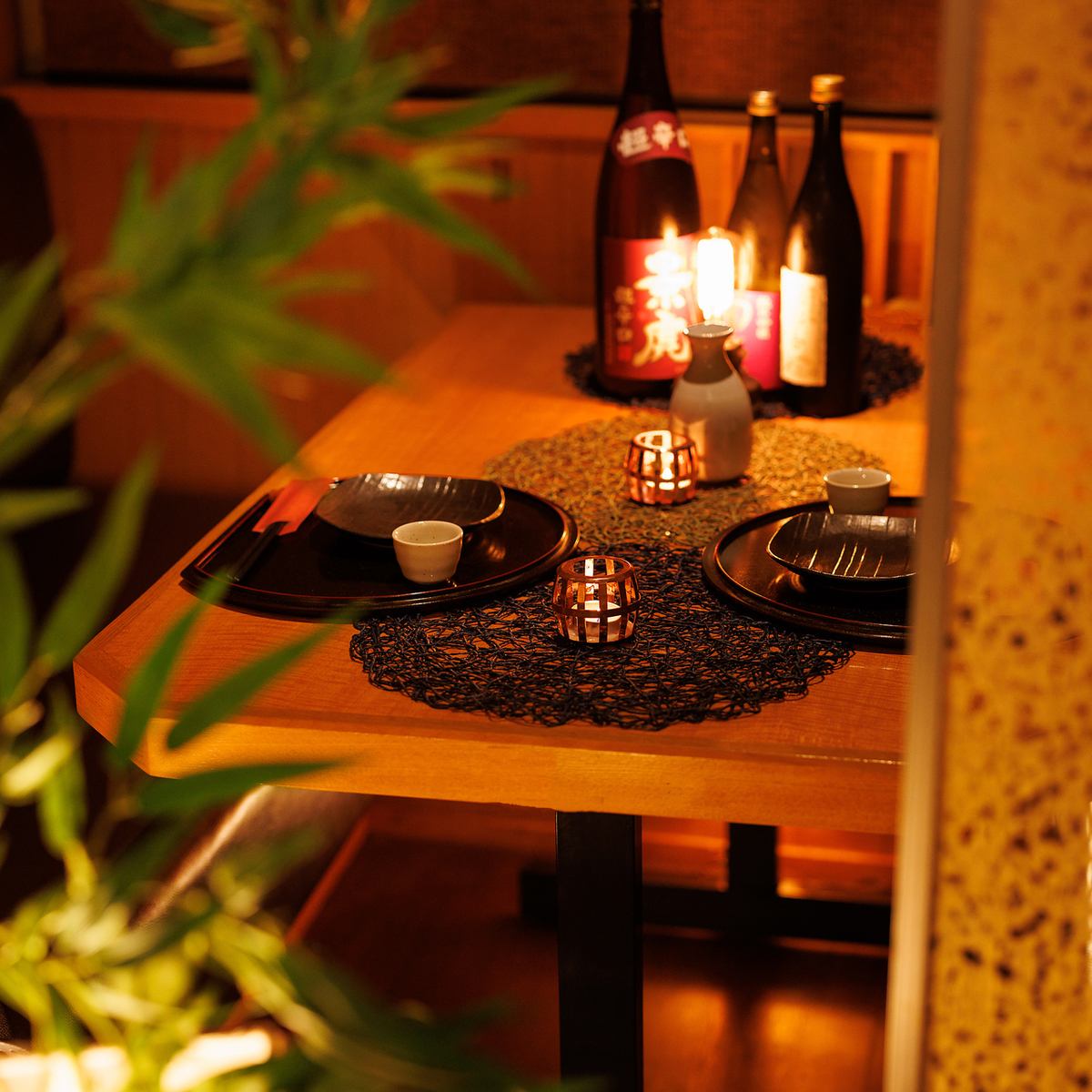★Couple seat & private room for two people★Complete private room is also available.