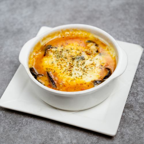 Grilled Kamo eggplant with cheese