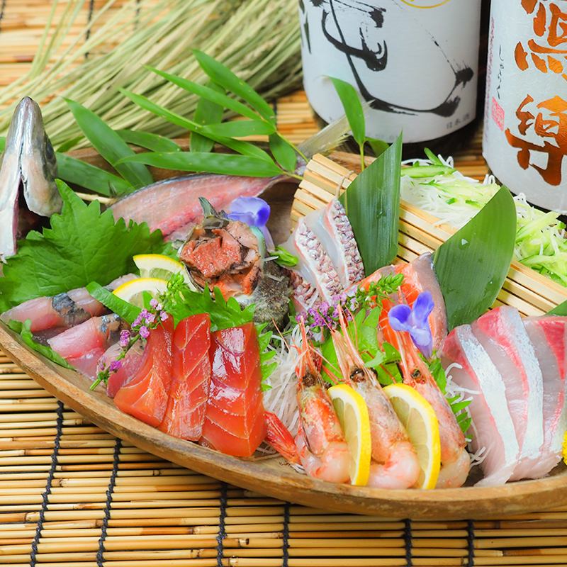 [All seats are in private rooms] Enjoy fresh seafood delivered directly from the market, prepared as sashimi, seared fish, or grilled fish!