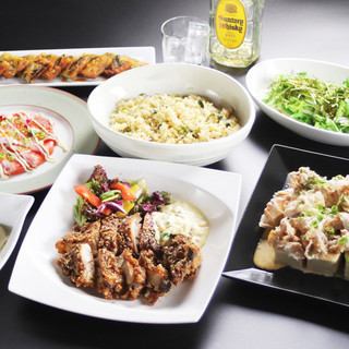 【お料理のみ】 特製ドレッシングサラダや自慢の山賊焼きなど7品、お値打ちコース◆2750円