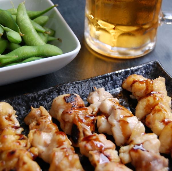 自慢の炭火焼鳥