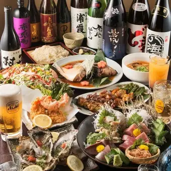 【プレミアムコース】厳選牛,朝〆鮮魚,選べる鍋!3H飲み放題付全12品6000円⇒5000円